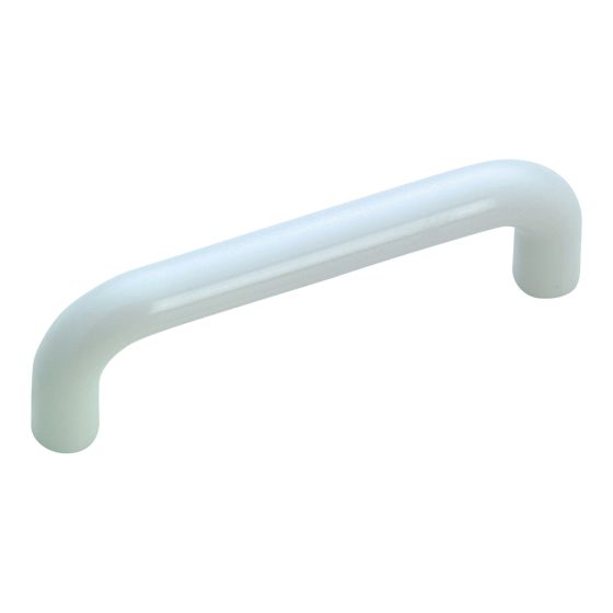 Villeray Functional Plastic Pull  - White - 3"
