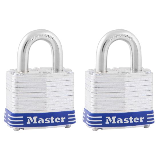 Pin tumbler padlock - 1 1/2" x 3/4" - 2/Pkg