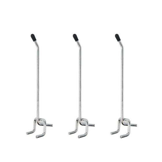 Straight Hook 2 Prong - 4"