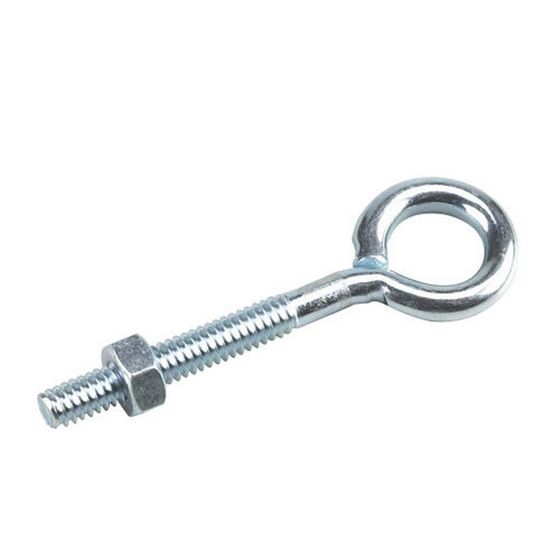 Eye Bolt with Nut - Zinc - 1/4" x 3"