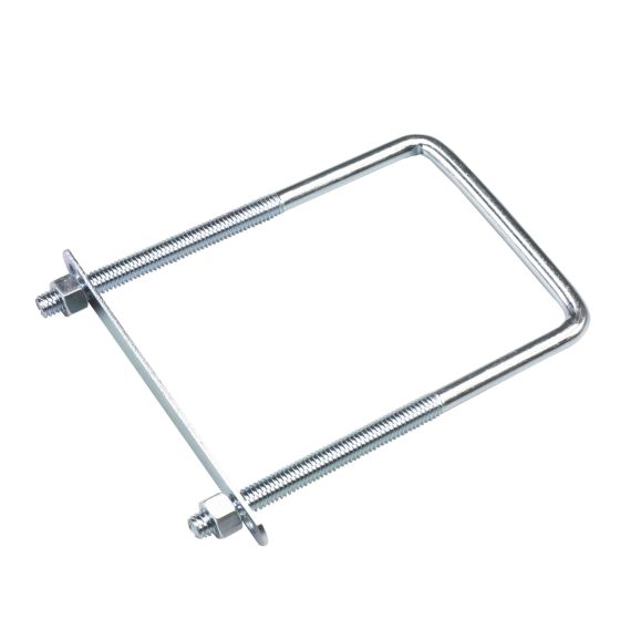 Boulon en "U" carré, zinc, 7" x 3 5/8" x 3/8"