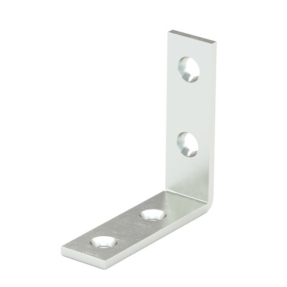 Renfort de coin, zinc, 0.625" x 2" x 2.6 mm