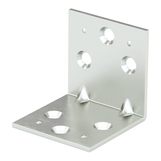 Équerre double largeur, zinc, 1 1/2" x 1 1/2"