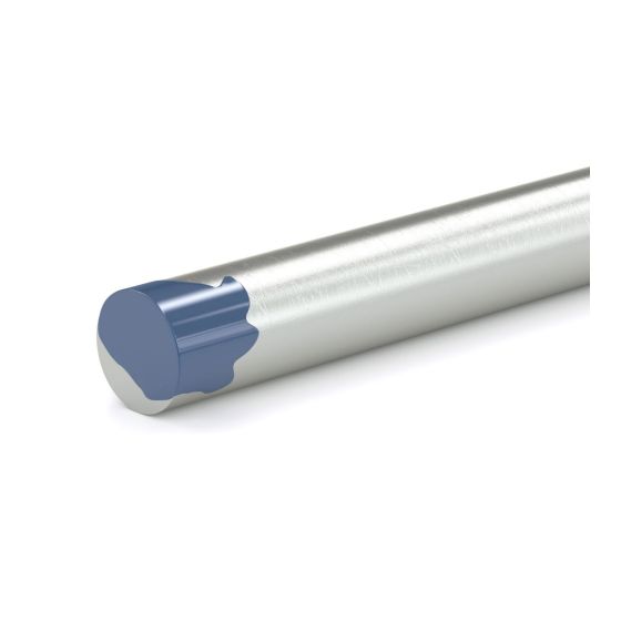 Tige non filetée, bleu, 1/2" x 36"