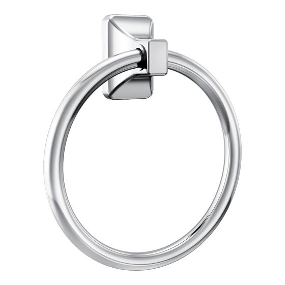 Contemporary Towel Ring - Chrome