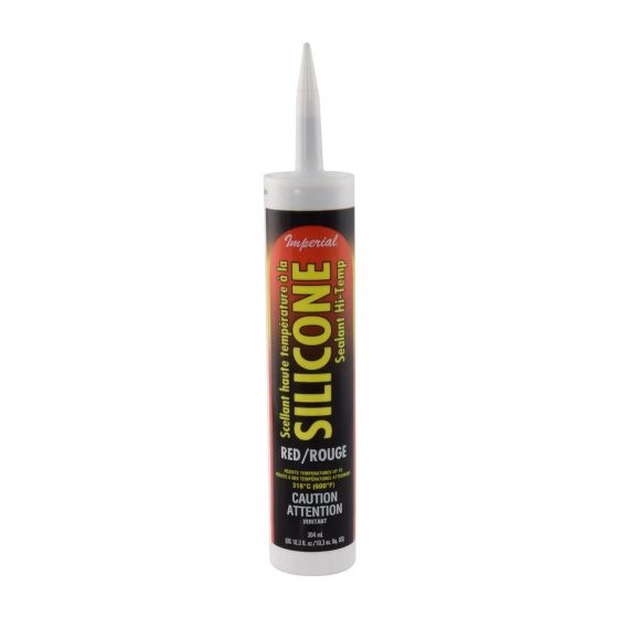 Scellant haute température à la silicone, rouge, 10,3 oz