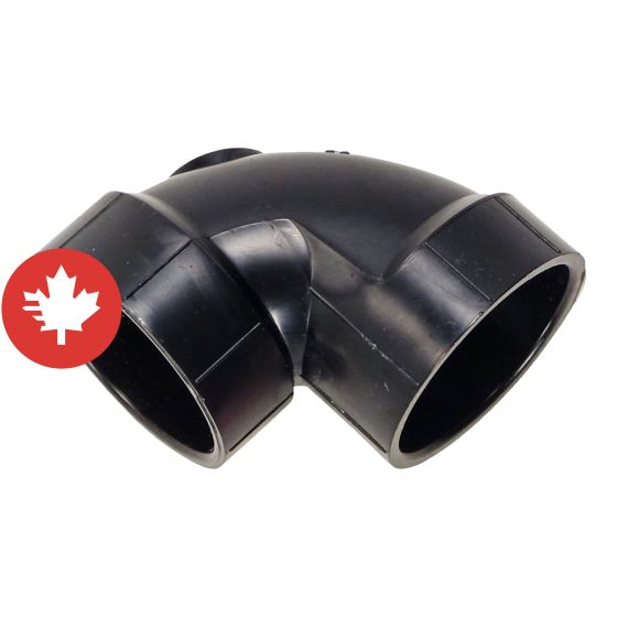 Coude 90° en ABS DWV