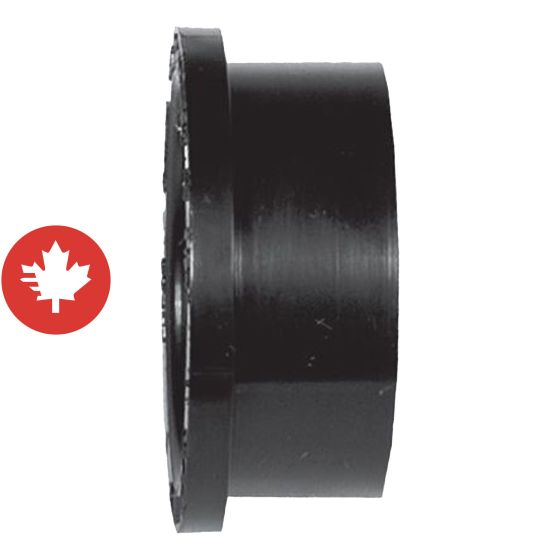 Raccord de réduction ABS DWV, M 2" x F 1 1/2", mâle x femelle, noir