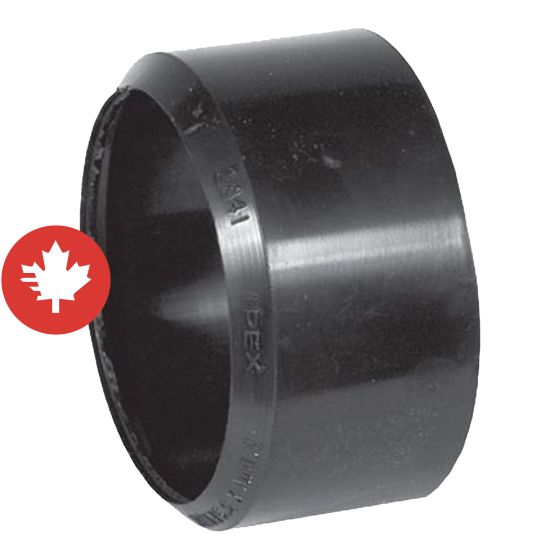 Adaptateur E/PVC à E/ABS, 3", fem. x mâle, noir