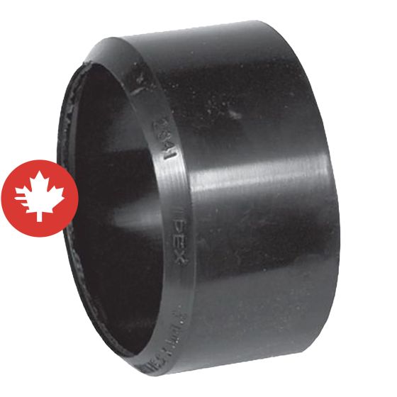 Adaptateur E/PVC à E/ABS, 4", fem. x mâle, noir