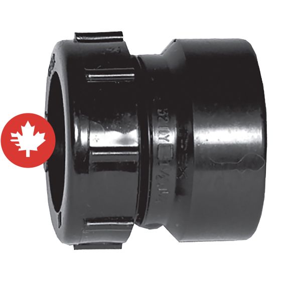 Adaptateur de siphon femelle ABS DWV avec écrou