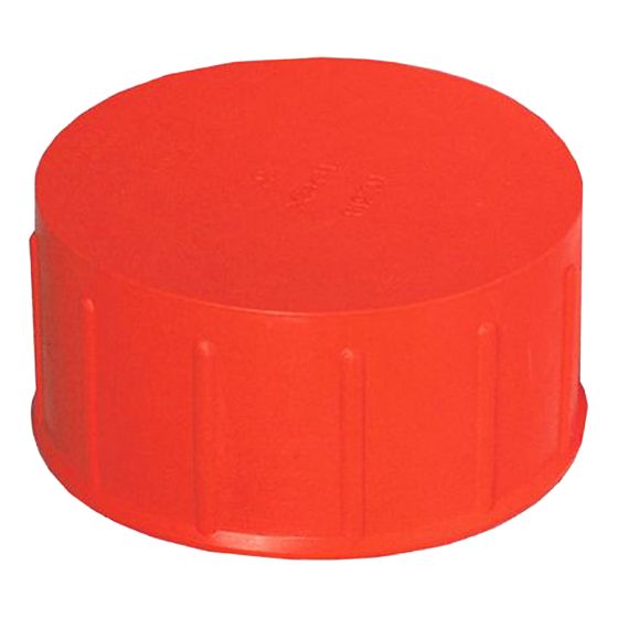 Bouchon d'essai flexible orange en polyéthylène ABS DWV, 4", femelle