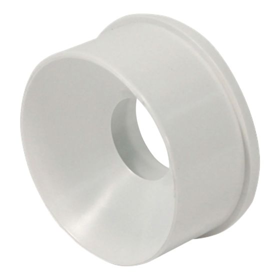 PVC-BDS Reducer Bushing S/D to DWV - 3" x 2" - Spigot x Hub - White