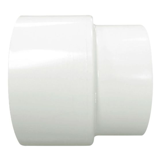 PVC/BNQ Adapter - 4" - Hub - White