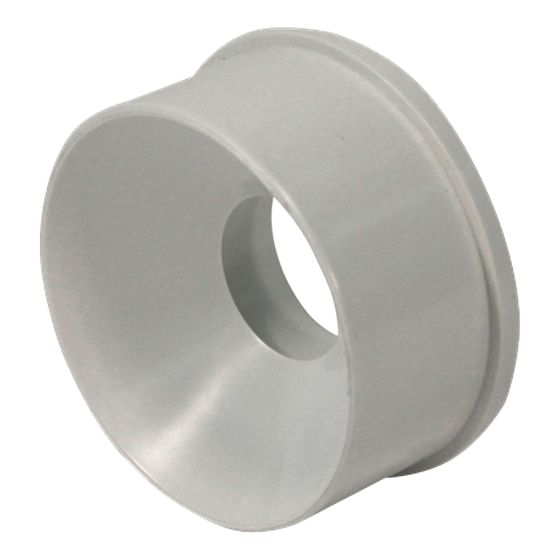 PVC-BDS Reducer Bushing S/D to DWV - 4" x 2" - Spigot x Hub - White