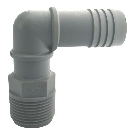 Spigot Plastic Combined Elbow - 1"