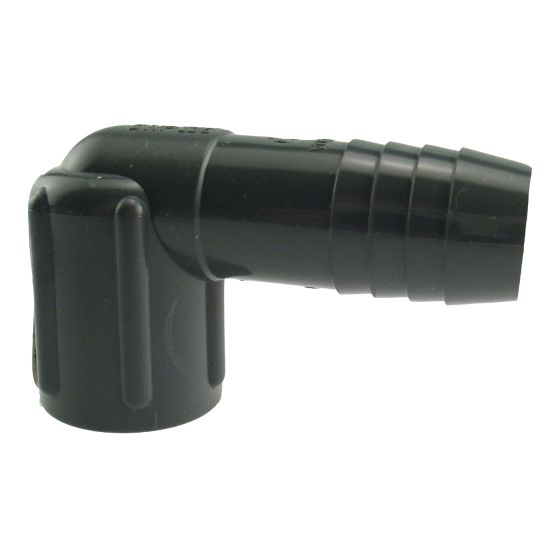 Coude combiné femelle en plastique, 3/4" x 1/2"