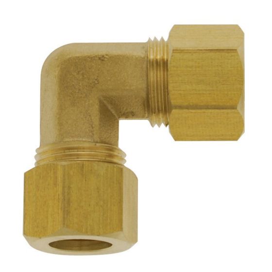 Coude 90 degrés compression laiton