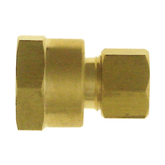 Union reduction en laiton 3/8 po tube x 1/4 po fpt