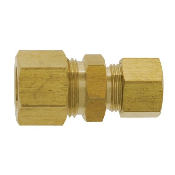 Union reduction en laiton 3/8 po tube x 1/4 po tube