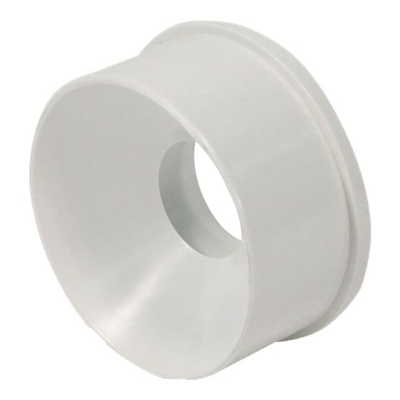 PVC-BDS Reducer Bushing S/D to DWV - 4" x 1 1/2" - Spigot x Hub - White