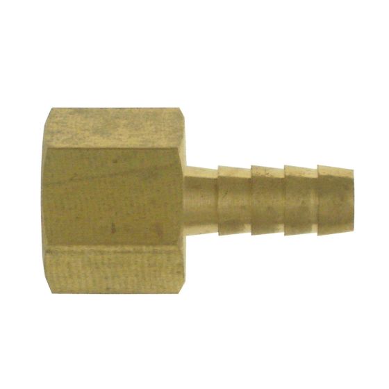 Adaptateur cannele femelle laiton 1/4 po tube x 1/4 po fpt