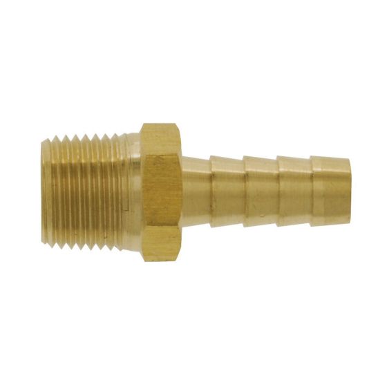 Adaptateur cannele mâle laiton 3/16 po tube x 1/8 po mpt