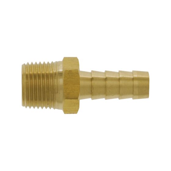 Adaptateur cannele mâle laiton 1/4 po tube x 1/2 po mpt