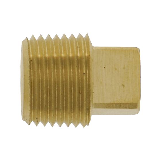 Bouchon mâle laiton tête carree 1/4 po mpt
