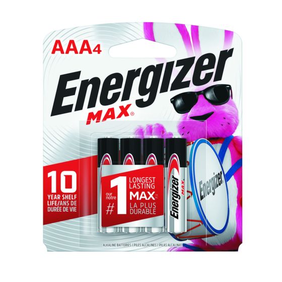 Piles Max Energizer, AAA, 4/pqt