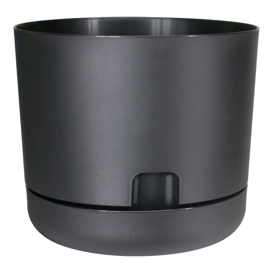 Jardinière Oasis à auto-arrosage, noir, 6"