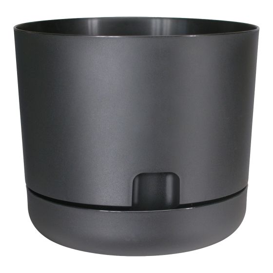 Jardinière Oasis à auto-arrosage, noir, 8"