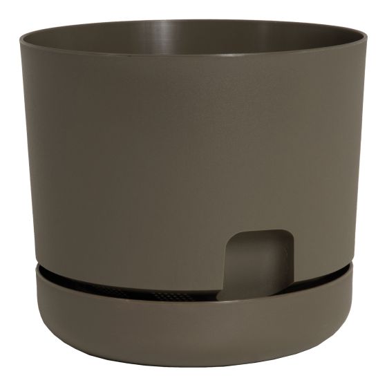 Jardinière Oasis à auto-arrosage, cappuccino, 6"