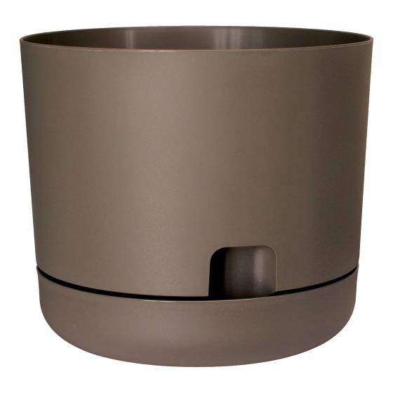Jardinière Oasis à auto-arrosage, cappuccino, 8"