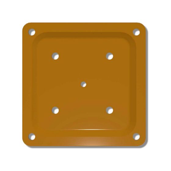 Fixplak 44 Anchor Plate - Cedar - 4" x 4"
