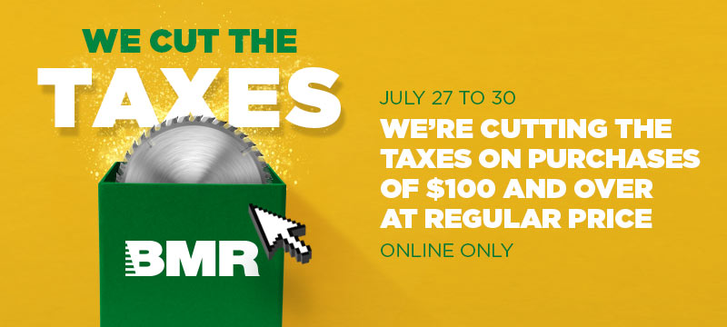 we cut the taxes promotion