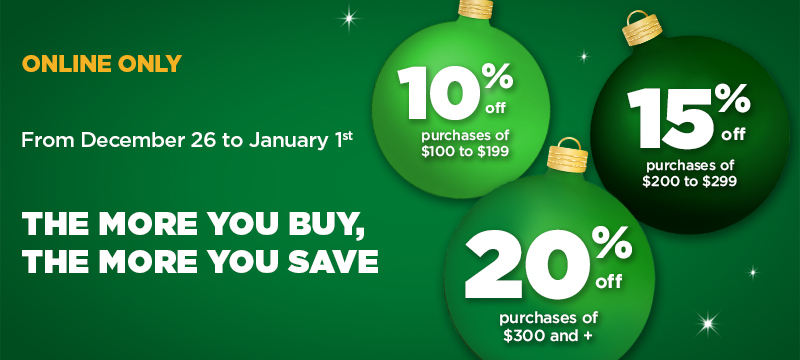 Online only at BMR.ca - The more you buy, the more you save