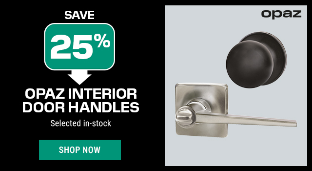 Save 25% on Opaz interior door handles