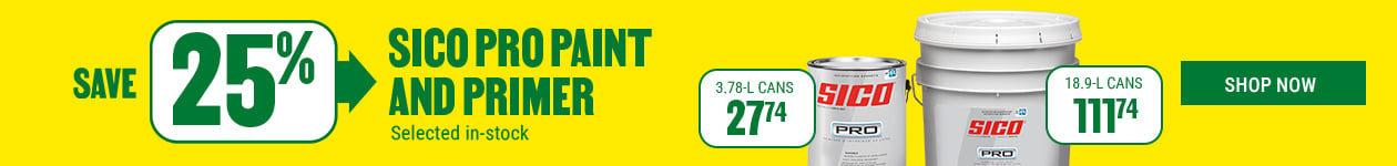 Save 25% on Sico Pro paint and primer