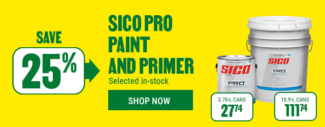 Save 25% on Sico Pro paint and primer