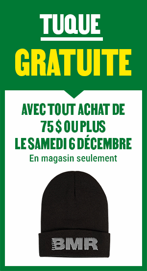 Obtenez une tuque gratuite avec tout achat de 75$ ou plus dans les magasins participants de BMR - samedi 6 décembre 2025