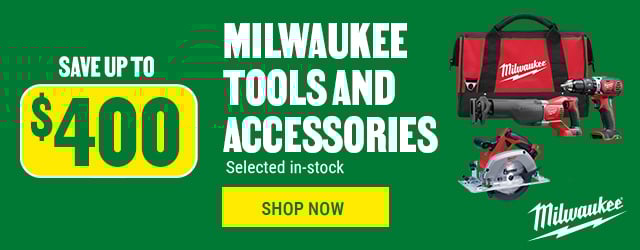 Save up to $400 on Milwaukee tools and accessories