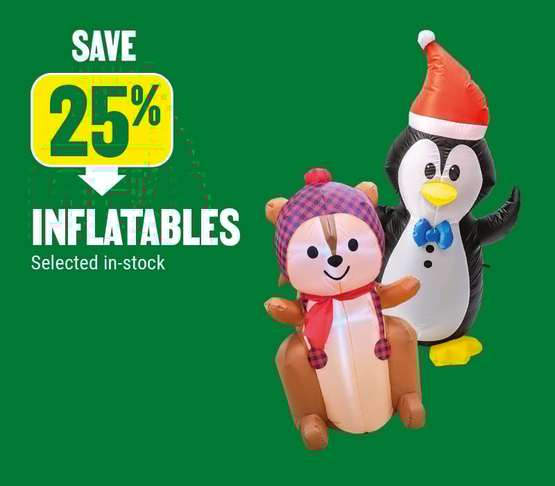 Save 25% on Christmas inflatables at BMR