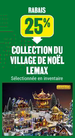 25% de rabais sur la collection du village de Noël Lemax - BMR