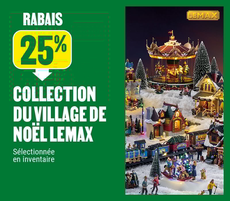 25% de rabais sur la collection du village de Noël Lemax - BMR