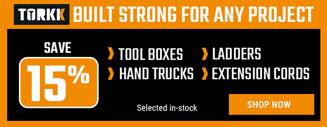 Save 15% on Torkk tools