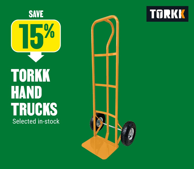 Save 15% on Torkk hand trucks at BMR