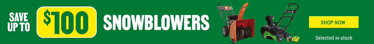 Save up to $100 on snowblowers at BMR