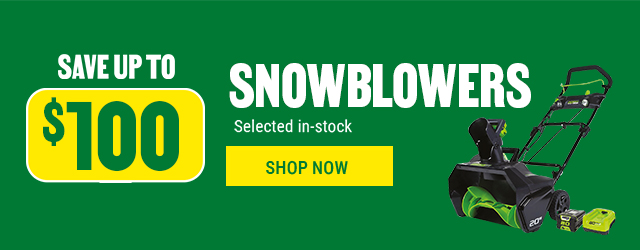 Save up to $100 on snowblowers at BMR