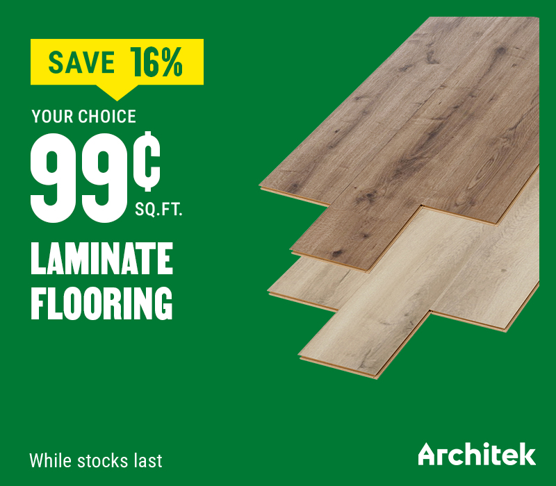 Save 16% on Laminate flooring - BMR